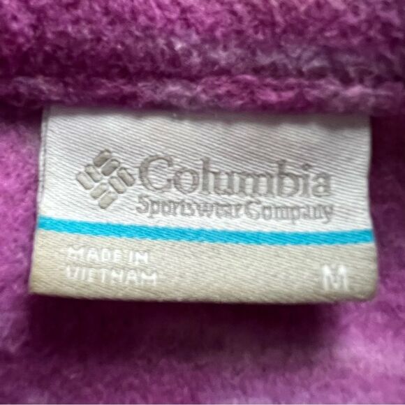Columbia Sawyer Rapids Printed Full Zip Fleece Jacket Aztec Purple size Medium - Picture 4 of 10